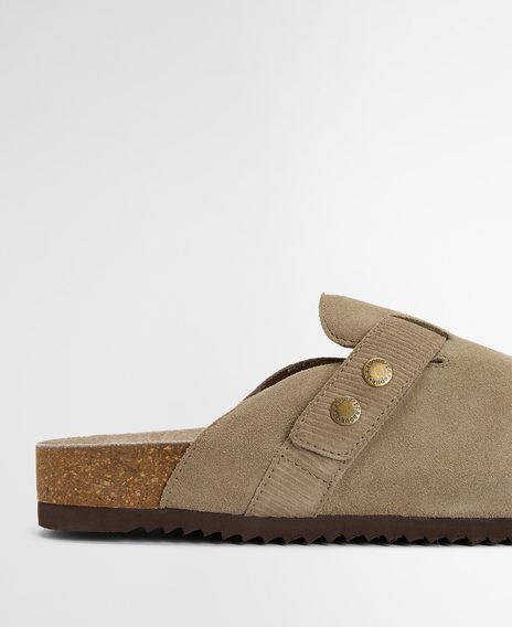 Barbour Bowman Sandal — Taupe Suede