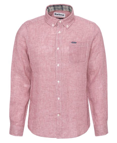 Barbour Linton Tailored Shirt — Red Spice