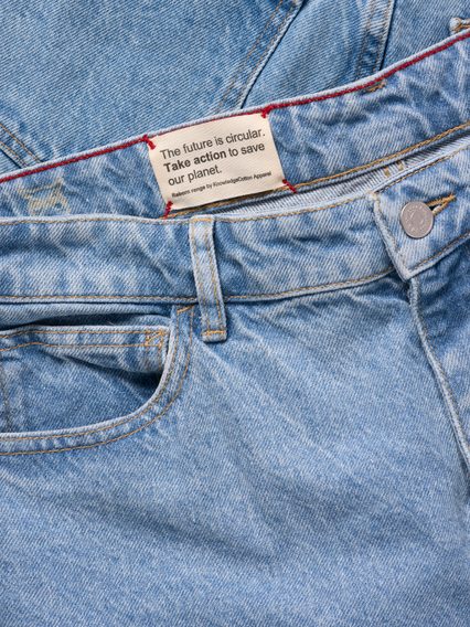 Traper kratke hlače Knowledge Cotton Apparel — Bleached Stonewash