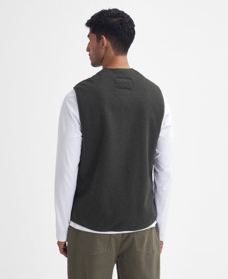 Barbour Warm Pile Zip-In Liner — Sage