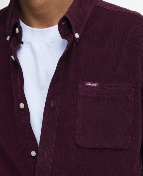 Barbour Ramsey Tailored Shirt — Bordeaux