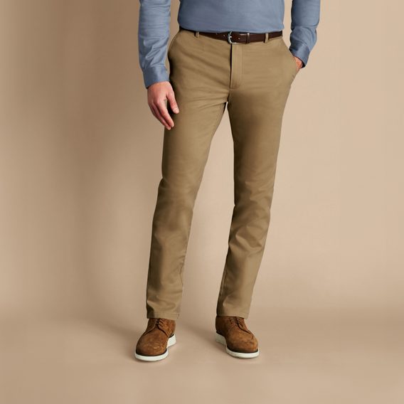 Charles Tyrwhitt Ultimate Non-Iron Chinos — Tan