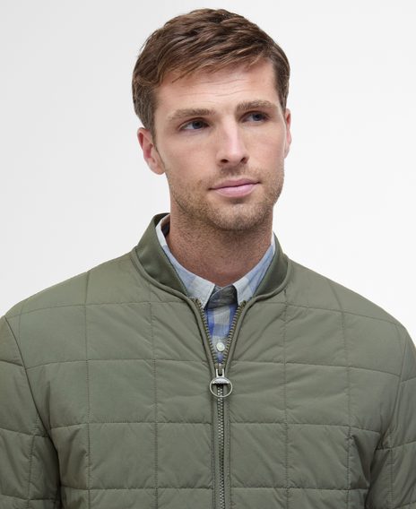 Barbour Elmstone Quilted Jacket — Uniform Green