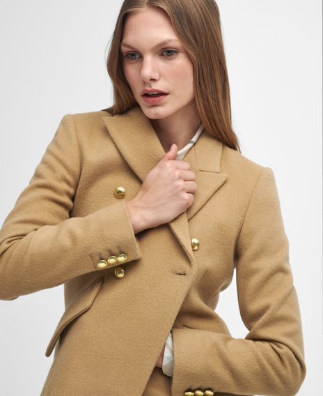 Barbour Darly Military Blazer — Camel