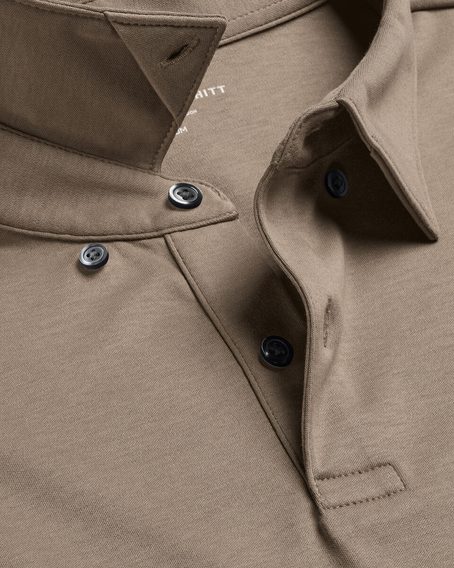 Charles Tyrwhitt Smart Jersey Polo — Mocha