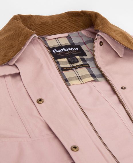 Barbour Cropped Beadnell Casual Jacket — Gardenia