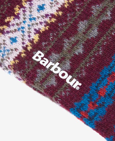 Barbour Boyd Socks — Burgundy