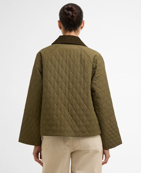 Barbour Kirby Quilted Jacket — Ivy Green