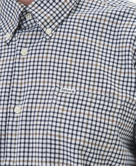 Barbour Henderson Thermo Weave Shirt — Whisper Classic White