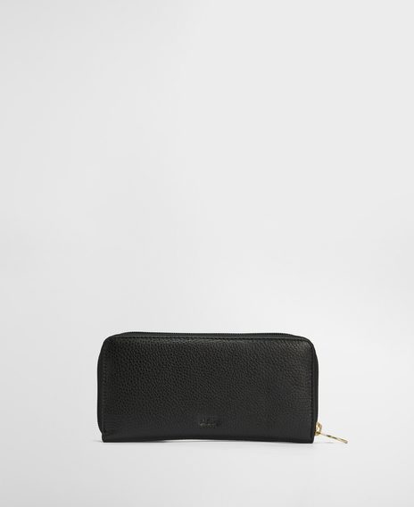 Barbour Birch Leather Matinee Purse — Black