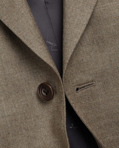 Charles Tyrwhitt Italian Flannel Suit Jacket — Taupe