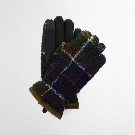 Barbour Field Tartan Fleece Gloves