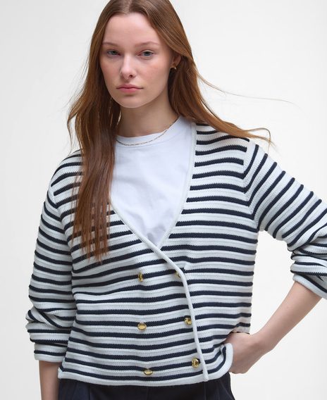 Barbour Abby Striped Cardigan