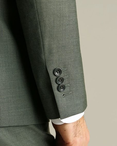 Charles Tyrwhitt Ultimate Performance Sharkskin Suit Jacket — Sage Green