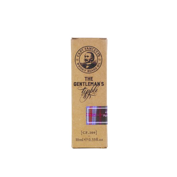 Ulje za bradu s mirisom viskija Cpt. Fawcett Gentleman's Tipple (10 ml) - pakiranje za putovanja