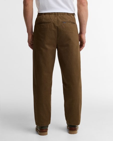 Barbour Yorklane Twill Trousers — Dark Sand
