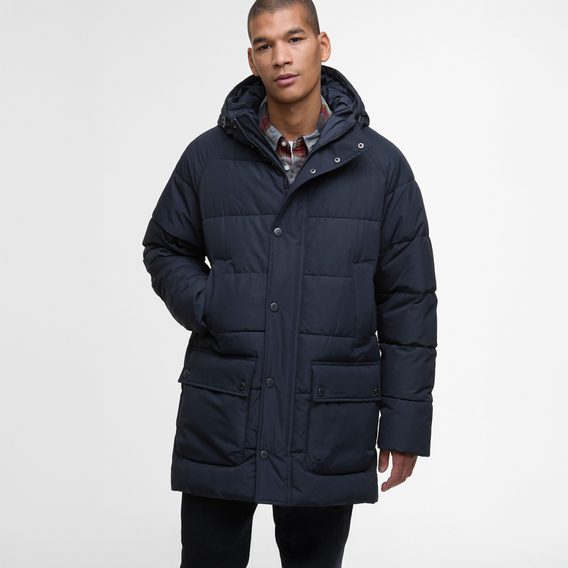 Barbour Bedale Puffer Jacket — Dark Navy