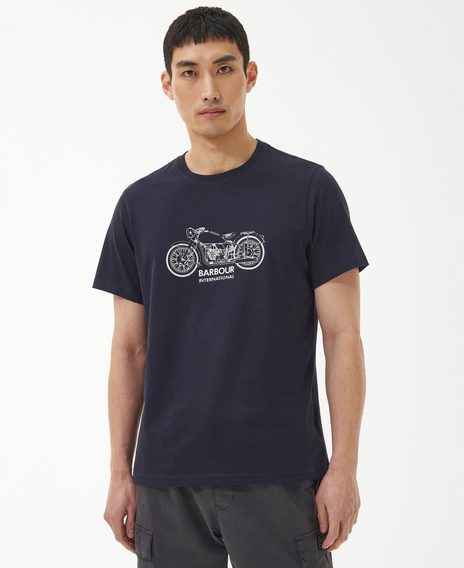 Barbour International Gear T-Shirt — Night Sky