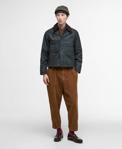 Barbour Spey Waxed Jacket — Sage