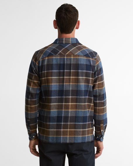 Barbour Copswell Relaxed Checked Shirt — Dark Sand