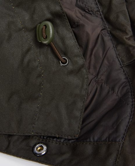 Barbour Wax Storm Hood — Olive
