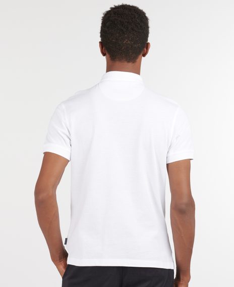 Barbour Blaine Oversized Tartan Polo Shirt — White