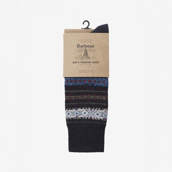 Barbour Boyd Socks — Navy Mix