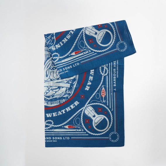 Barbour Heritage Bandana — Sailboat Blue