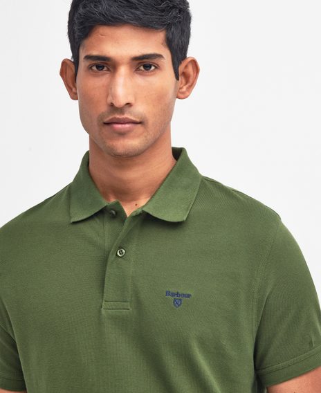 Barbour Lightweight Sports Polo Shirt — Rifle Green