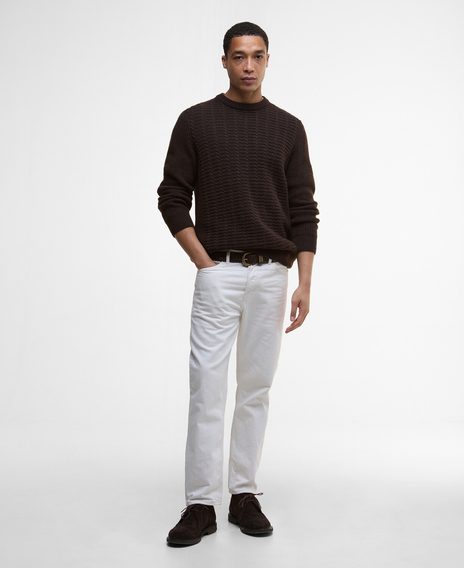 Barbour Cleveland Crew Neck Jumper — Dark Oak