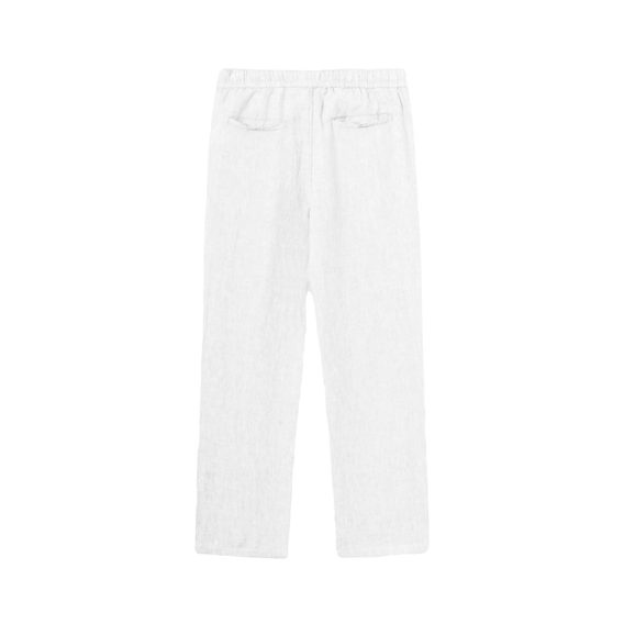 Lanene hlače Knowledge Cotton Apparel — Bright White
