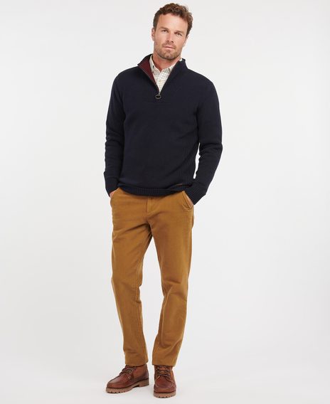 Barbour Nelson Essential Half Zip Sweatshirt — Navy