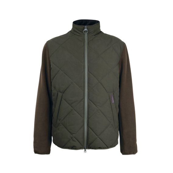 Barbour Hybrid Fleece Jacket — Olive
