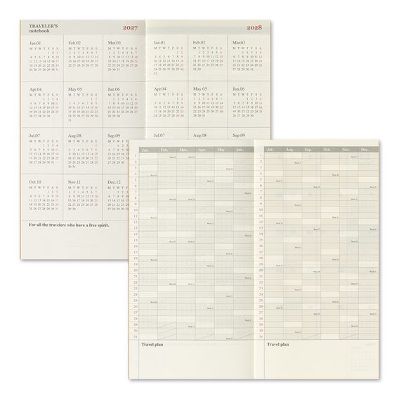 Traveler's 2027 Diary — Monthly