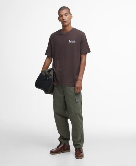 Barbour Thornley Relaxed Graphic T-Shirt — Bitter Chocolate
