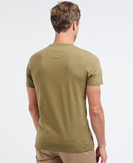 Barbour Essential T-Shirt Sports — Mid Olive