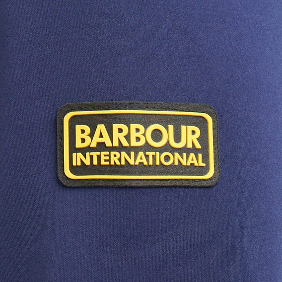 Prošiveni džemper sa zatvaračem Barbour International Vinnie - Ink Blue