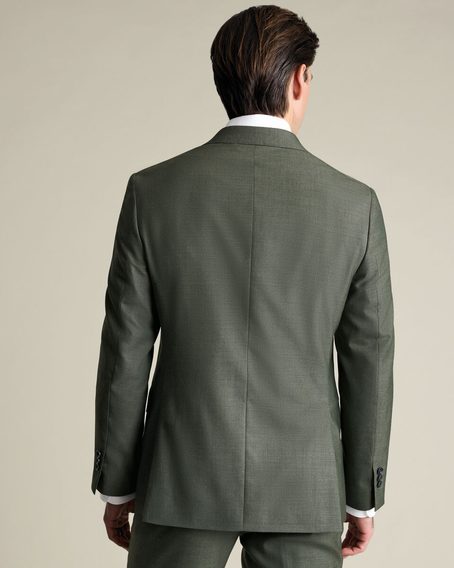 Charles Tyrwhitt Ultimate Performance Sharkskin Suit Jacket — Sage Green