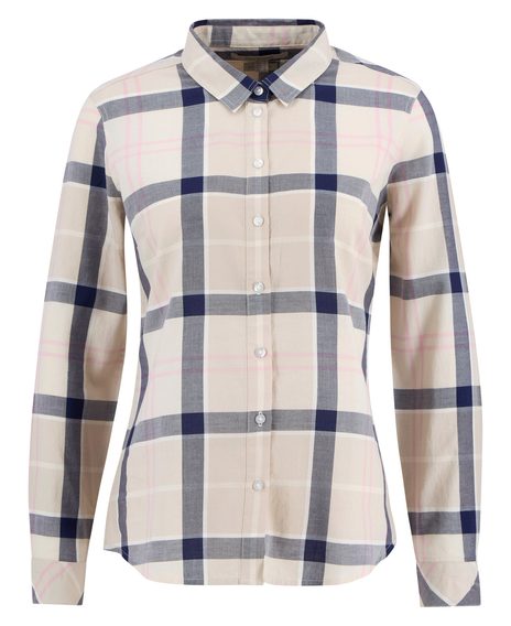 Barbour Bredon Regular Long-Sleeved Shirt — Cherry Blossom Tartan