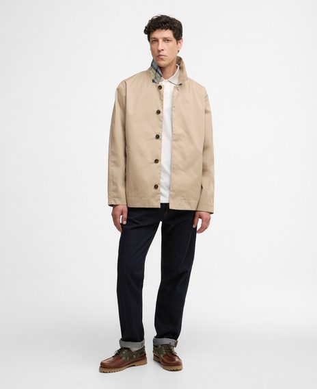Barbour Short Rokig Waterproof Jacket — Washed Stone