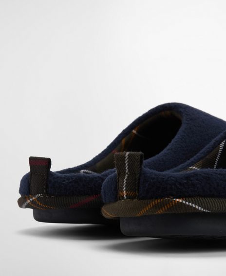 Barbour Hexham Slippers — Navy