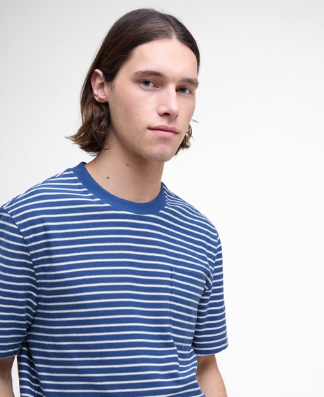 Barbour Frensham Striped T-Shirt — Dark Denim