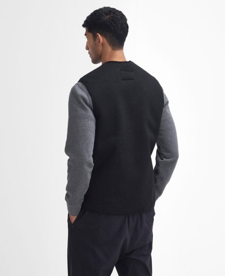 Barbour Warm Pile Zip-In Liner — Black