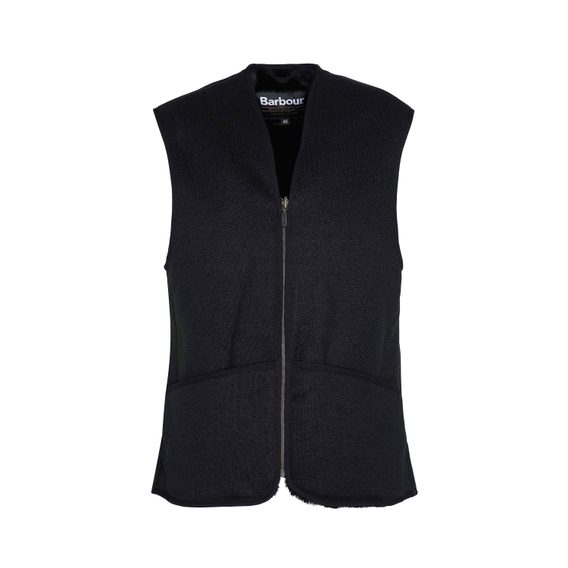 Barbour Warm Pile Zip-In Liner — Black