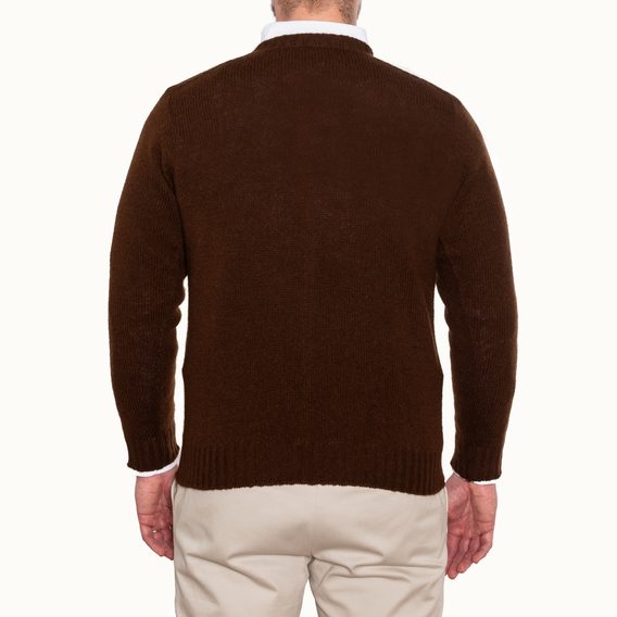 Jamieson's Saddle Shoulder Jumper — Bordeaux