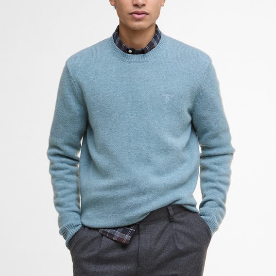 Barbour Covent Crew Neck Jumper — Bluestone