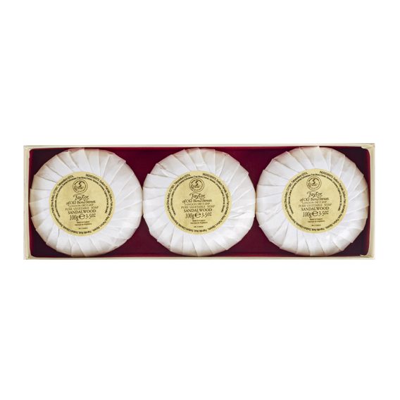 Poklon set sapuna za ruke Taylor of Old Bond Street - Sandalwood (3 x 100 g)