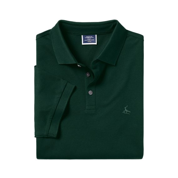 Charles Tyrwhitt Pique Polo — Dark Green