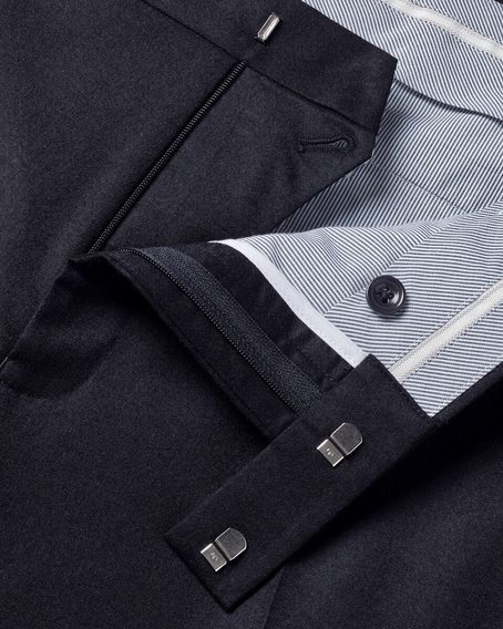 Charles Tyrwhitt Italian Flannel Suit Trousers — Navy