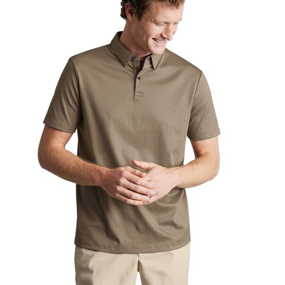 Charles Tyrwhitt Smart Jersey Polo — Mocha
